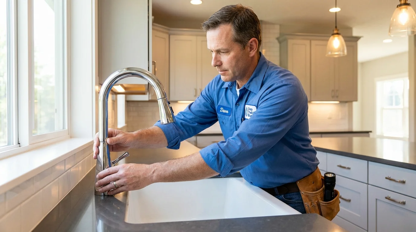 Kitchen faucet installation by Johns Plumbing LLC in Searcy