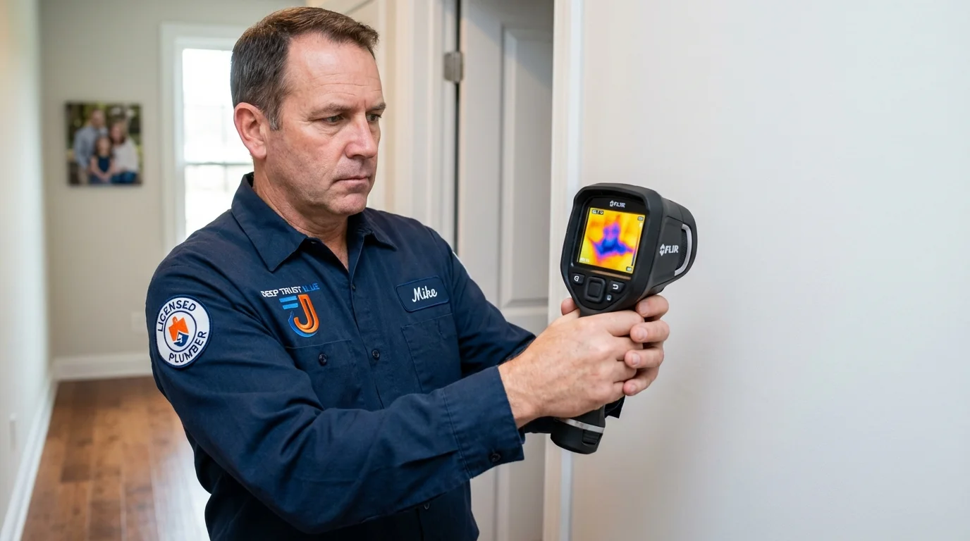 Thermal imaging leak detection by Johns Plumbing LLC in Searcy
